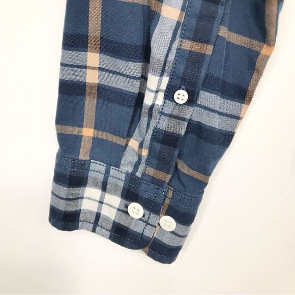 The North Face Blue Plaid 100% Cotton Button Up Long Sleeve Shirt - Picture 11 of 16
